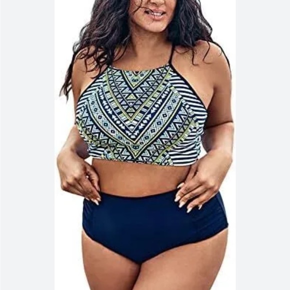 🌻NEW w/tags Cupshe Two-Piece Swimwear Bikini Set Size 0X - Picture 2 of 11